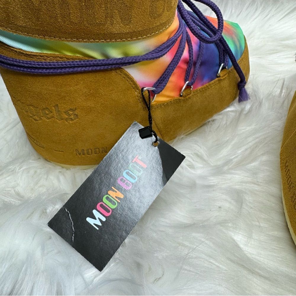 Palm Angel Icon Low Tie Dye Suede Moon Boot - Picture 7 of 10